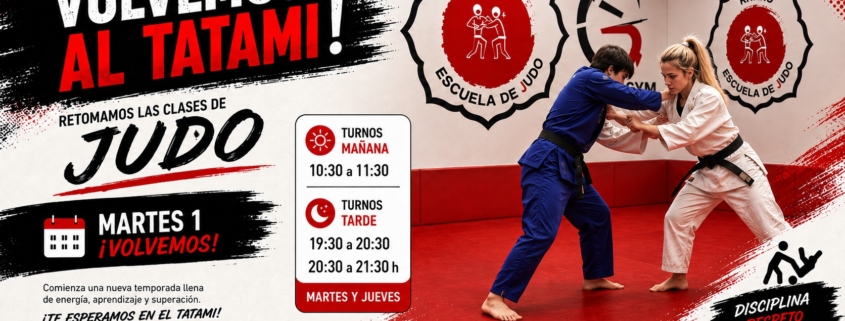 Vuelta a las clases de Judo Kitaro en Gym Clásico